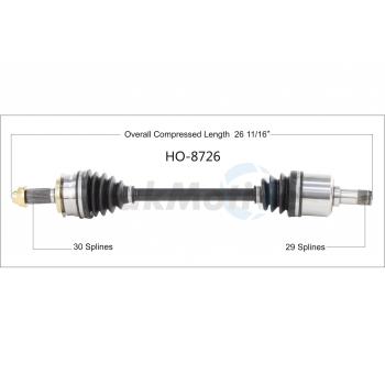 2015 Acura TLX CV Axle Shaft Front Left TrakMotive HO8627 image 1 of 3