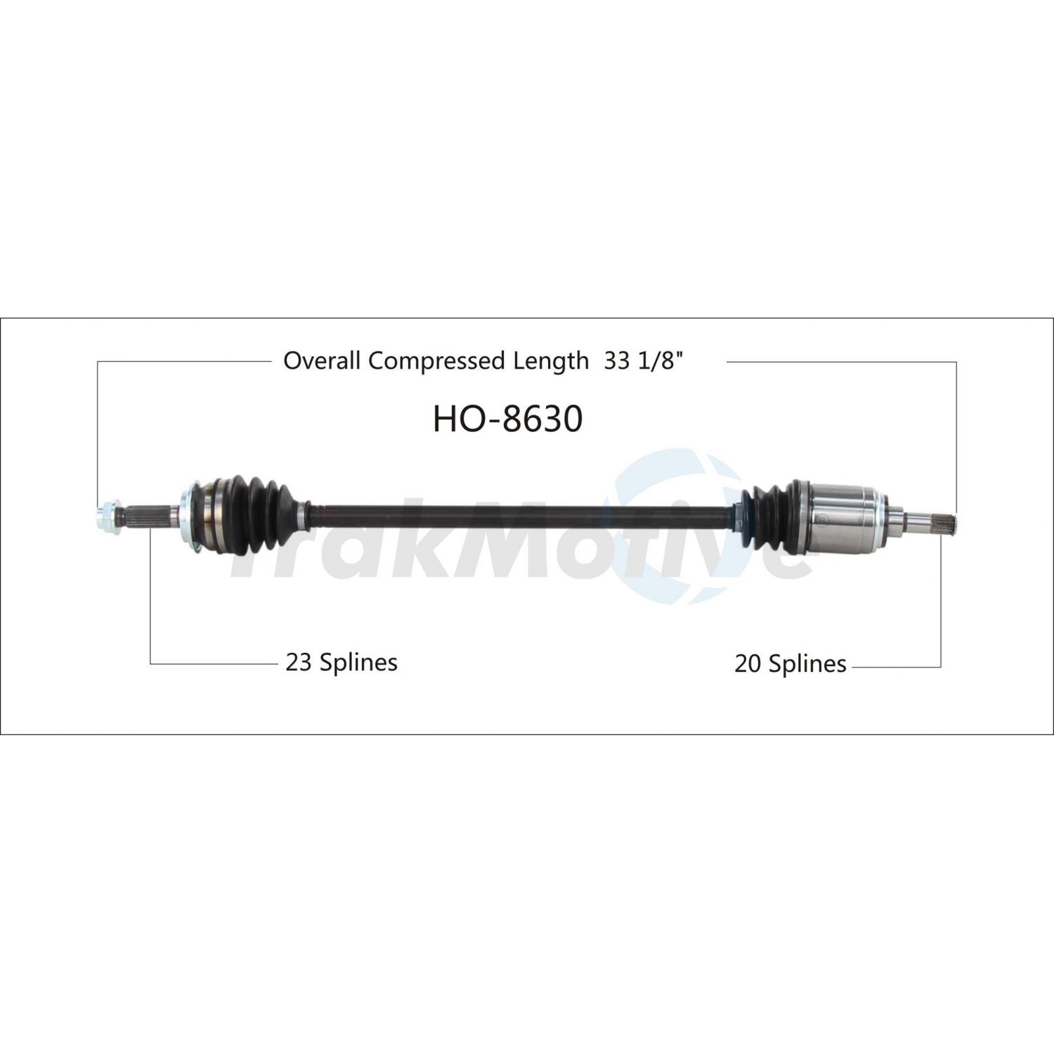 TrakMotive HO8630 - CV Axle Shaft TrakMotive HO8630 CV Axle Shaft product image 1 of 3