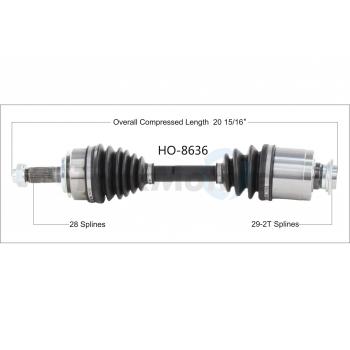 2016 Acura ILX CV Axle Shaft