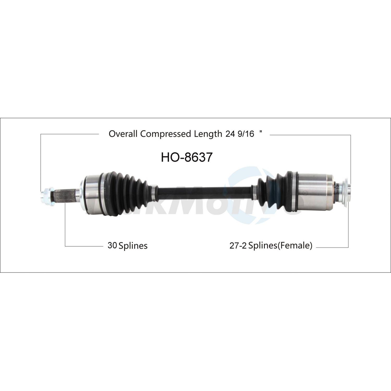 TrakMotive HO8637 - CV Axle Shaft TrakMotive HO8637 CV Axle Shaft product image 1 of 3