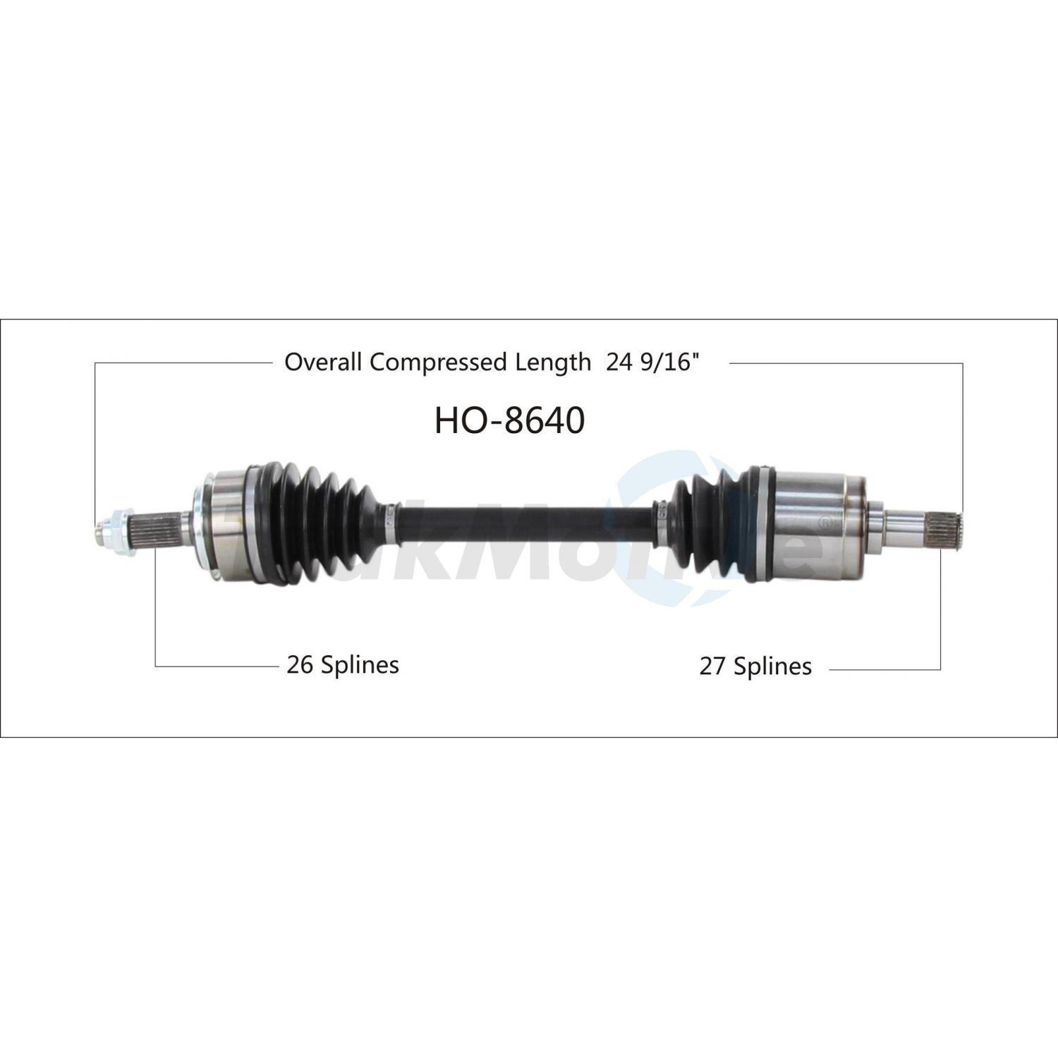 TrakMotive HO8640 - CV Axle Shaft TrakMotive HO8640 CV Axle Shaft product image 1 of 3