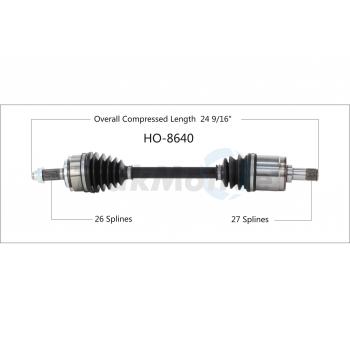 2015 Acura ILX CV Axle Shaft Front Left TrakMotive HO8640 image 1 of 3
