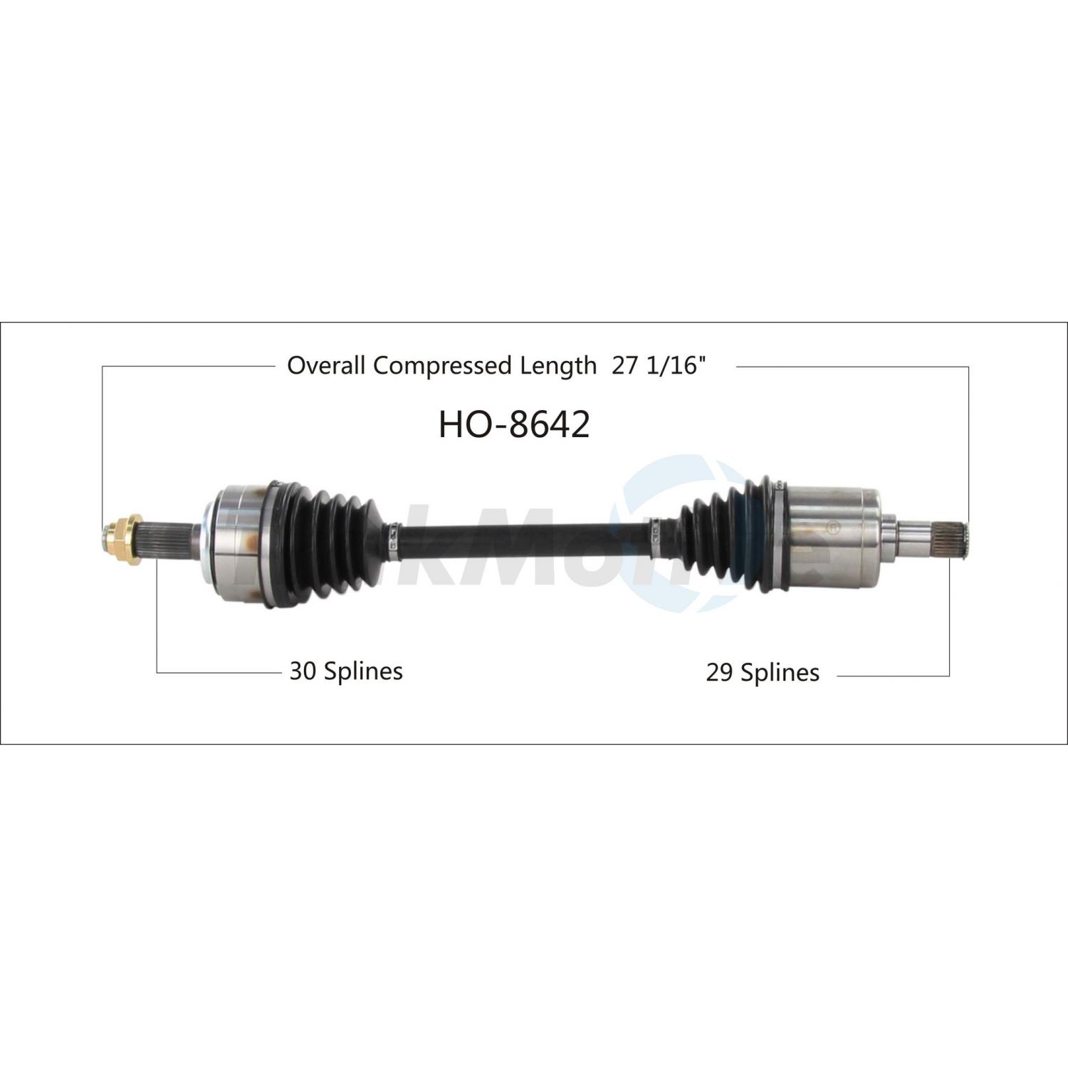 TrakMotive HO8642 - CV Axle Shaft TrakMotive HO8642 CV Axle Shaft product image 1 of 3