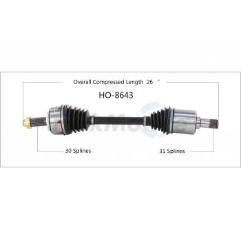 2016 Acura RDX CV Axle Shaft Front Left TrakMotive HO8643 image 1 of 3