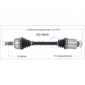 2018 Honda HR-V CV Axle Shaft Front Right TrakMotive HO8649 image 1 of 3
