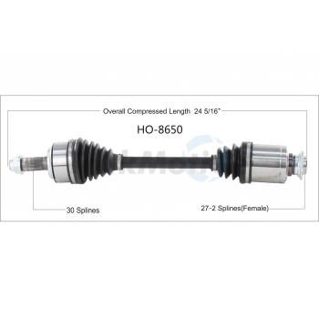 2018 Honda HR-V CV Axle Shaft Front Right TrakMotive HO8650 image 1 of 3