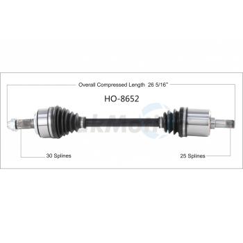 2018 Honda HR-V CV Axle Shaft Front Left TrakMotive HO8652 image 1 of 3