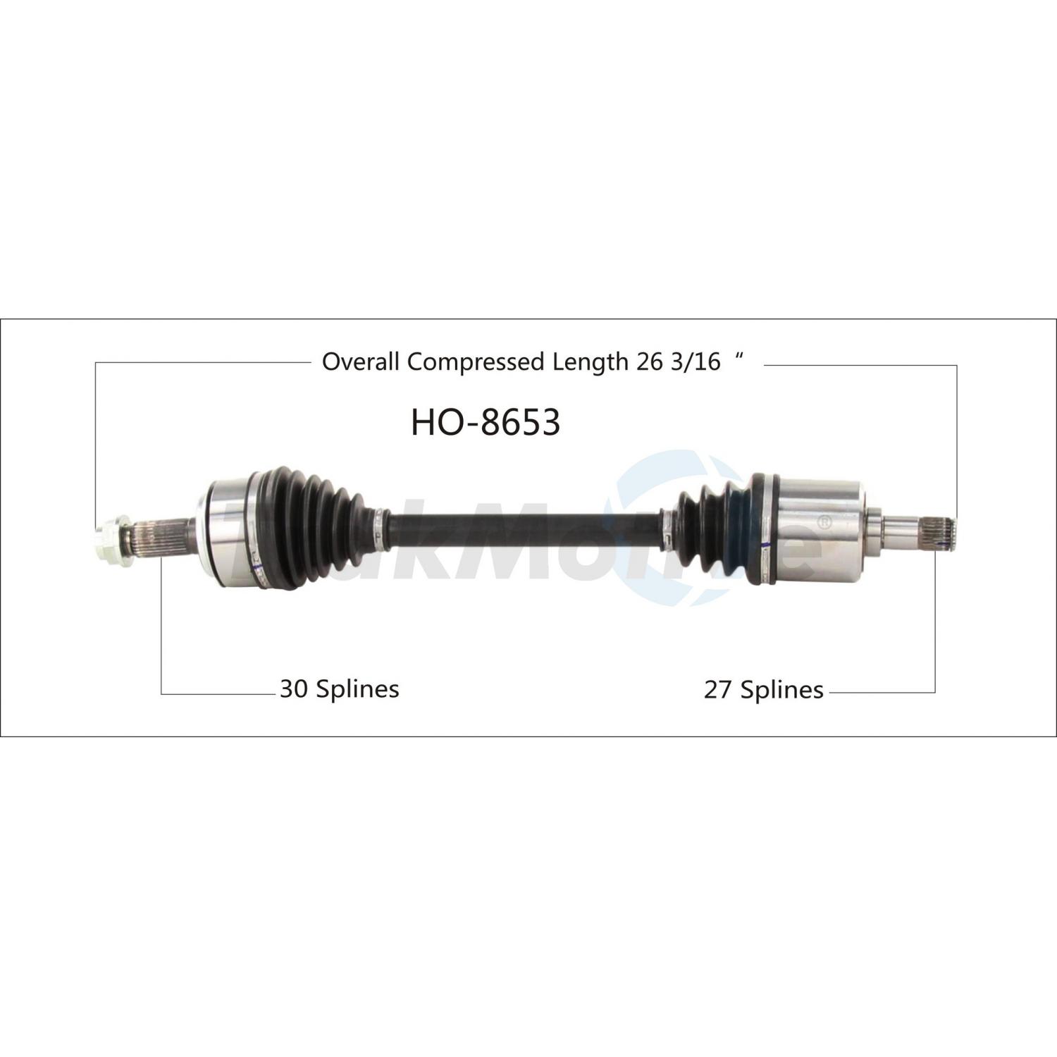 TrakMotive HO8653 - CV Axle Shaft TrakMotive HO8653 CV Axle Shaft product image 1 of 3