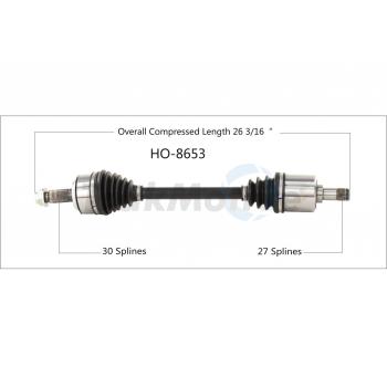 2018 Honda HR-V CV Axle Shaft Front Left TrakMotive HO8653 image 1 of 3