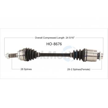 2011 Acura RDX CV Axle Shaft Rear Right TrakMotive HO8676 image 1 of 3