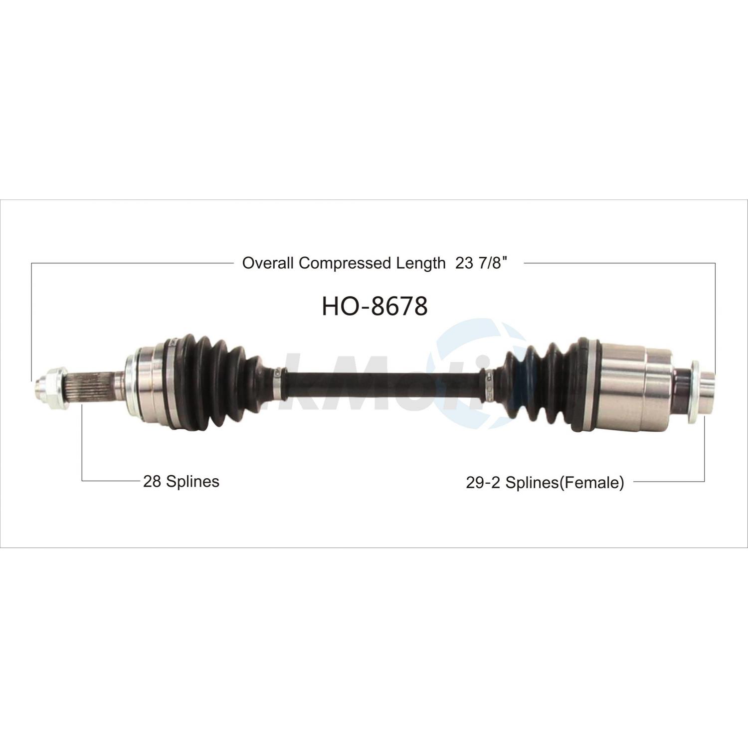 TrakMotive HO8678 - CV Axle Shaft TrakMotive HO8678 CV Axle Shaft product image 1 of 3