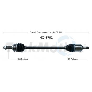 2011 Honda CR-V CV Axle Shaft Rear Left TrakMotive HO8701 image 1 of 3