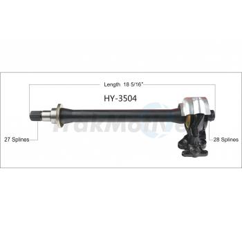 2017 Hyundai Tucson CV Intermediate Shaft Front Right TrakMotive HY3504 image 1 of 3
