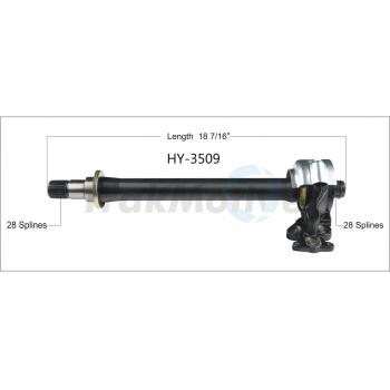2017 Hyundai Tucson CV Intermediate Shaft Front Right TrakMotive HY3509 image 1 of 3