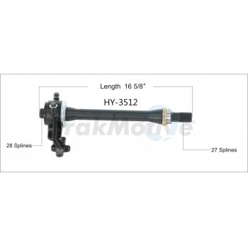 2009 Hyundai Santa Fe CV Intermediate Shaft Front Right TrakMotive HY3512 image 1 of 3