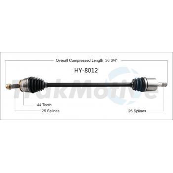 2005 Kia Spectra CV Axle Shaft