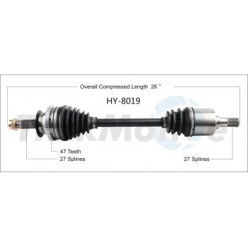 2001 Kia Magentis CV Axle Shaft Front Left TrakMotive HY8019 image 1 of 3
