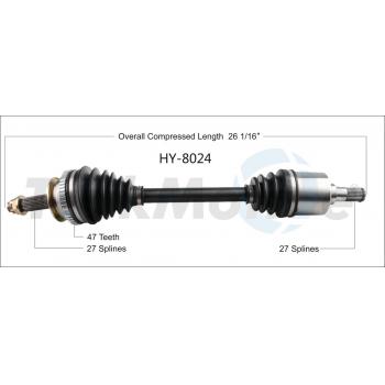 2008 Kia Magentis CV Axle Shaft