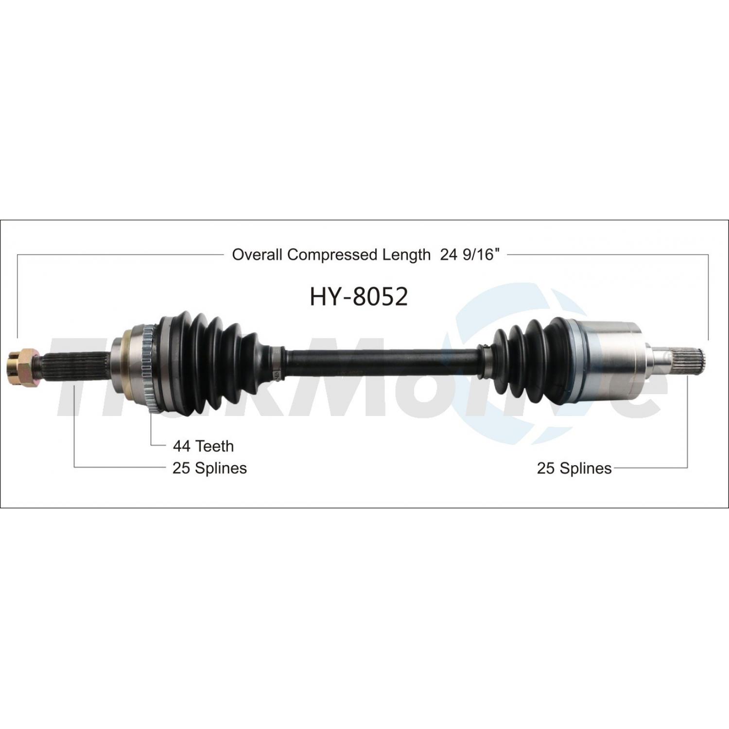 TrakMotive HY8052 CV Axle Shaft product image 1 of 3