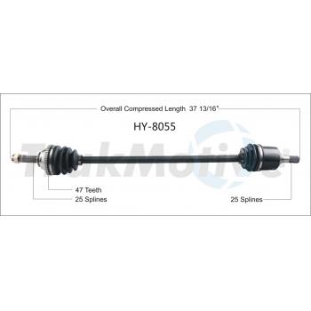 1993 Hyundai Sonata CV Axle Shaft Front Left TrakMotive HY8055 image 1 of 3