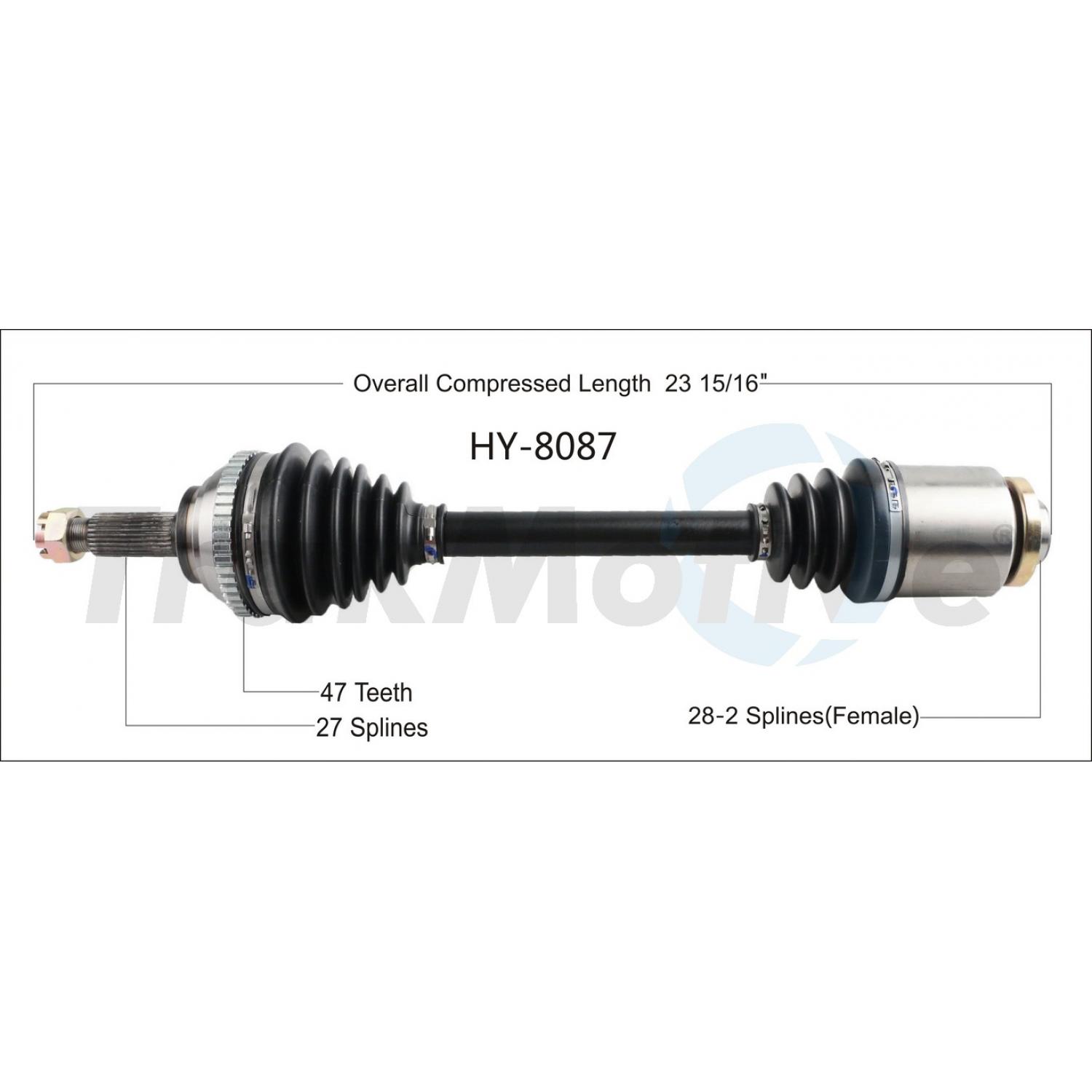 TrakMotive HY8087 - CV Axle Shaft TrakMotive HY8087 CV Axle Shaft product image 1 of 3
