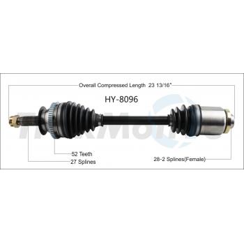 2006 Hyundai Santa Fe CV Axle Shaft Front Right TrakMotive HY8096 image 1 of 3