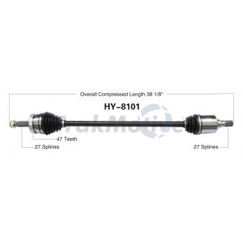 2007 Hyundai Sonata CV Axle Shaft