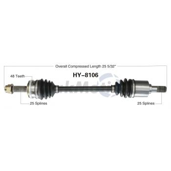 2007 Kia Rio5 CV Axle Shaft