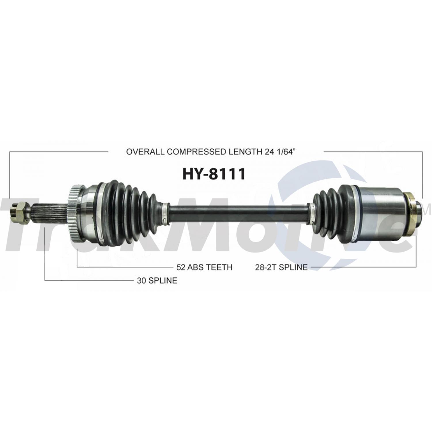 TrakMotive HY8111 - CV Axle Shaft TrakMotive HY8111 CV Axle Shaft product image 1 of 3