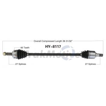 2010 Kia Forte Koup CV Axle Shaft