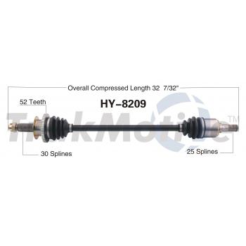 2013 Kia Sorento CV Axle Shaft Rear Left TrakMotive HY8209 image 1 of 3