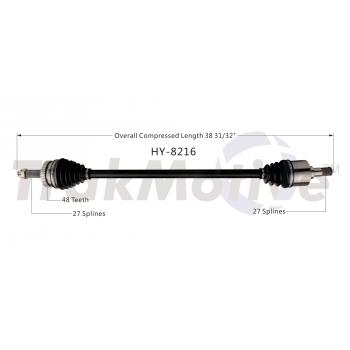 2011 Hyundai Sonata CV Axle Shaft Front Right TrakMotive HY8216 image 1 of 3