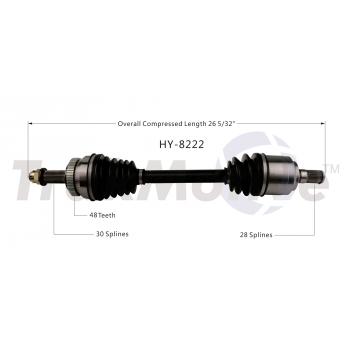 2011 Hyundai Sonata CV Axle Shaft Front Left TrakMotive HY8222 image 1 of 3