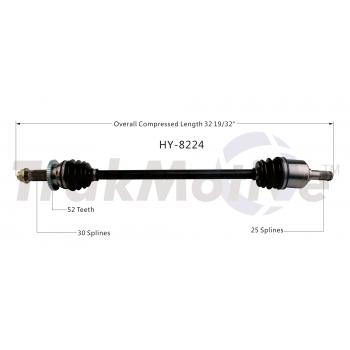 2014 Kia Sorento CV Axle Shaft Rear Right TrakMotive HY8224 image 1 of 3