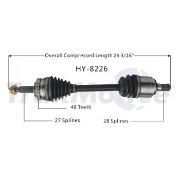 2014 Kia Optima CV Axle Shaft