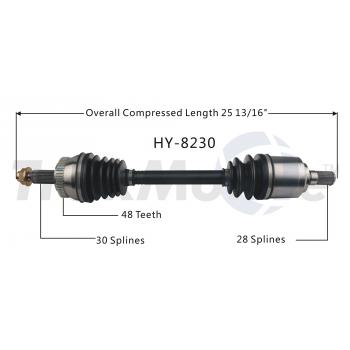 2017 Hyundai Azera CV Axle Shaft