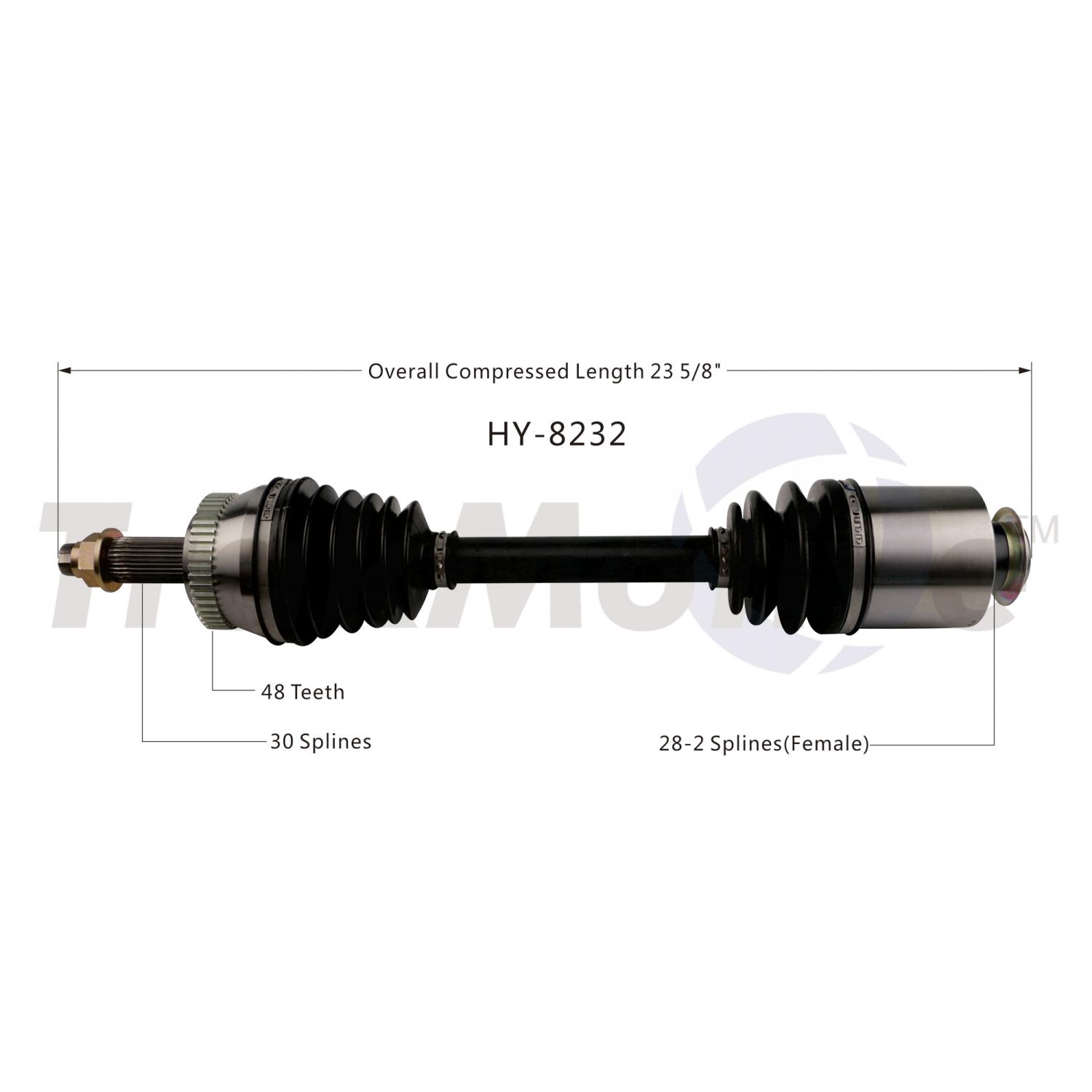 TrakMotive HY8232 CV Axle Shaft product image 1 of 3