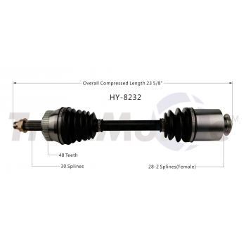 2017 Hyundai Azera CV Axle Shaft Front Right TrakMotive HY8232 image 1 of 3