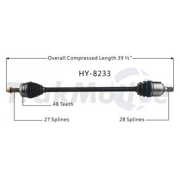 2014 Kia Optima CV Axle Shaft Front Right TrakMotive HY8233 image 1 of 3