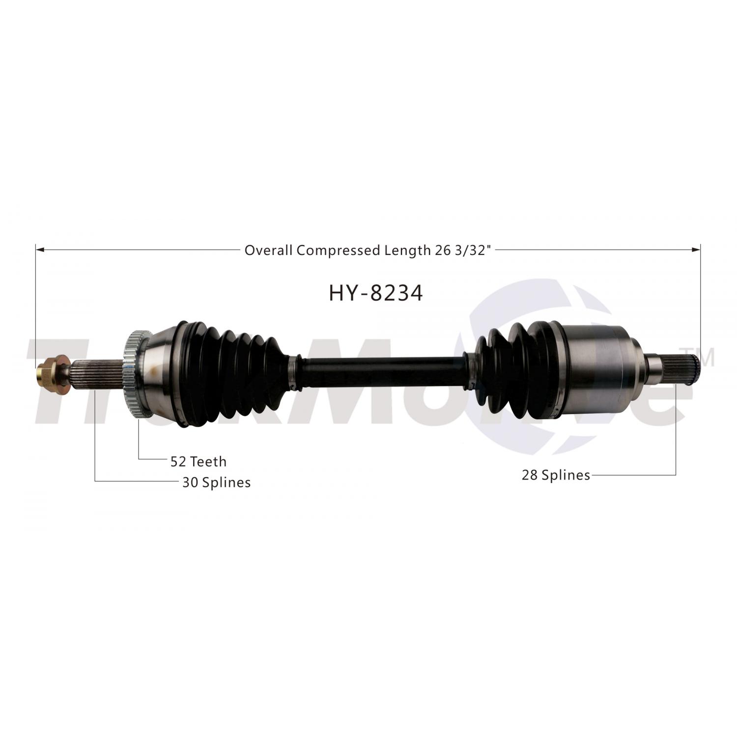 TrakMotive HY8234 - CV Axle Shaft TrakMotive HY8234 CV Axle Shaft product image 1 of 3