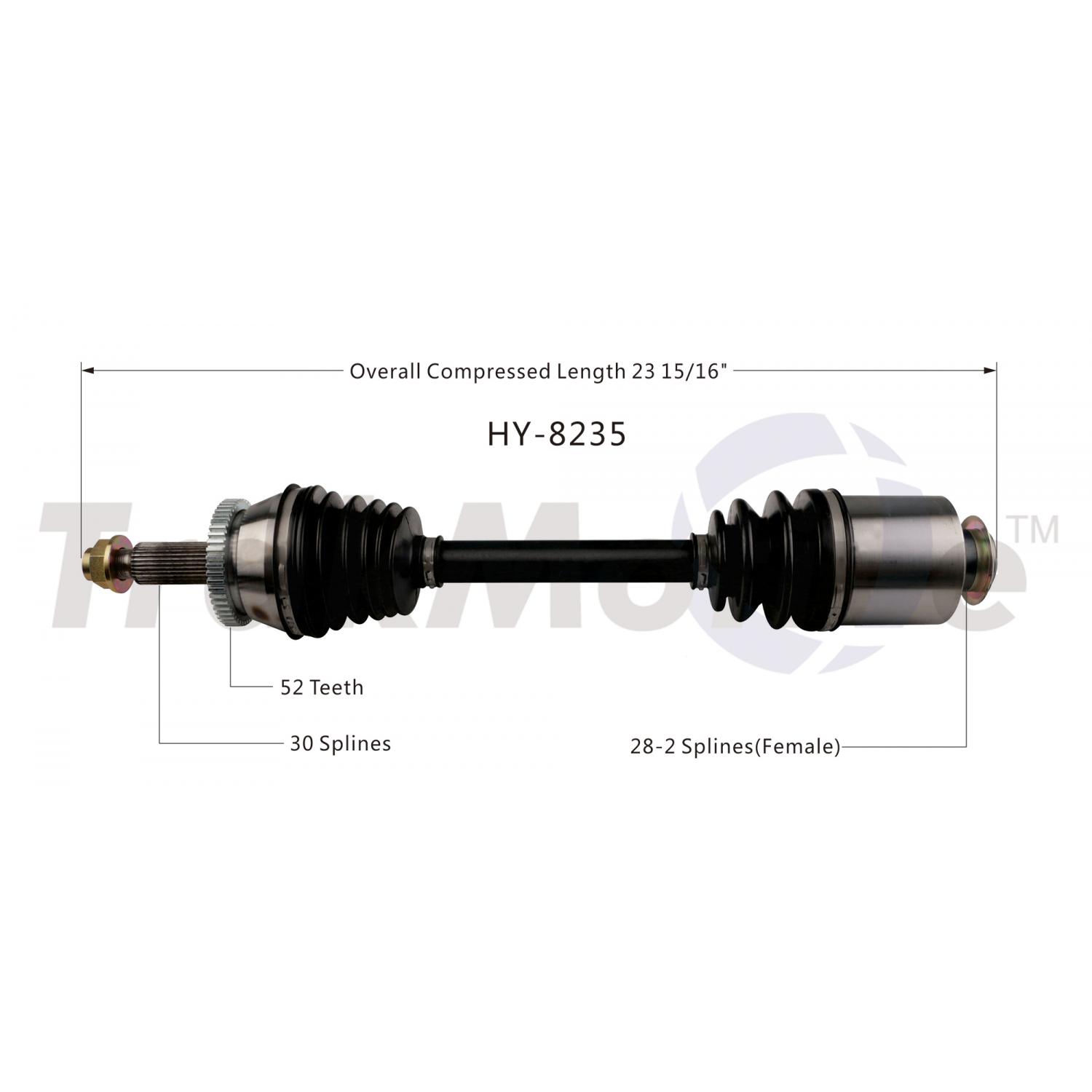 TrakMotive HY8235 CV Axle Shaft product image 1 of 3