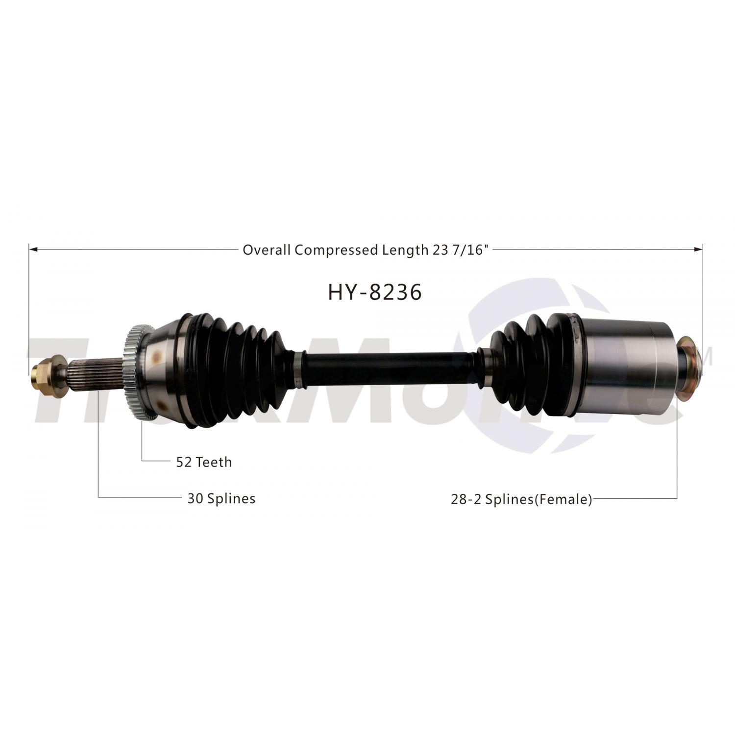 TrakMotive HY8236 - CV Axle Shaft TrakMotive HY8236 CV Axle Shaft product image 1 of 3