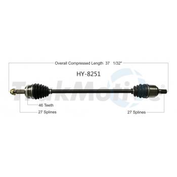 2013 Kia Forte Koup CV Axle Shaft Front Right TrakMotive HY8251 image 1 of 3