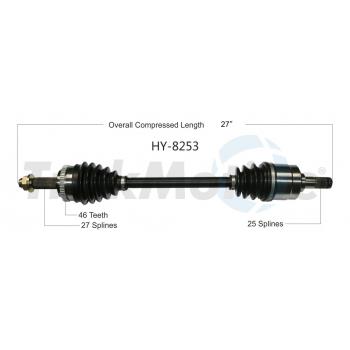2017 Hyundai Veloster CV Axle Shaft