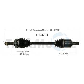 2008 Kia Magentis CV Axle Shaft Front Left TrakMotive HY8263 image 1 of 3