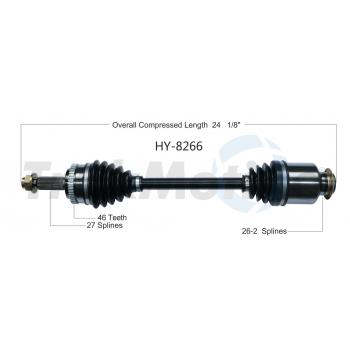 2015 Hyundai Veloster CV Axle Shaft Front Right TrakMotive HY8266 image 1 of 3