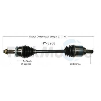 2012 Kia Sedona CV Axle Shaft