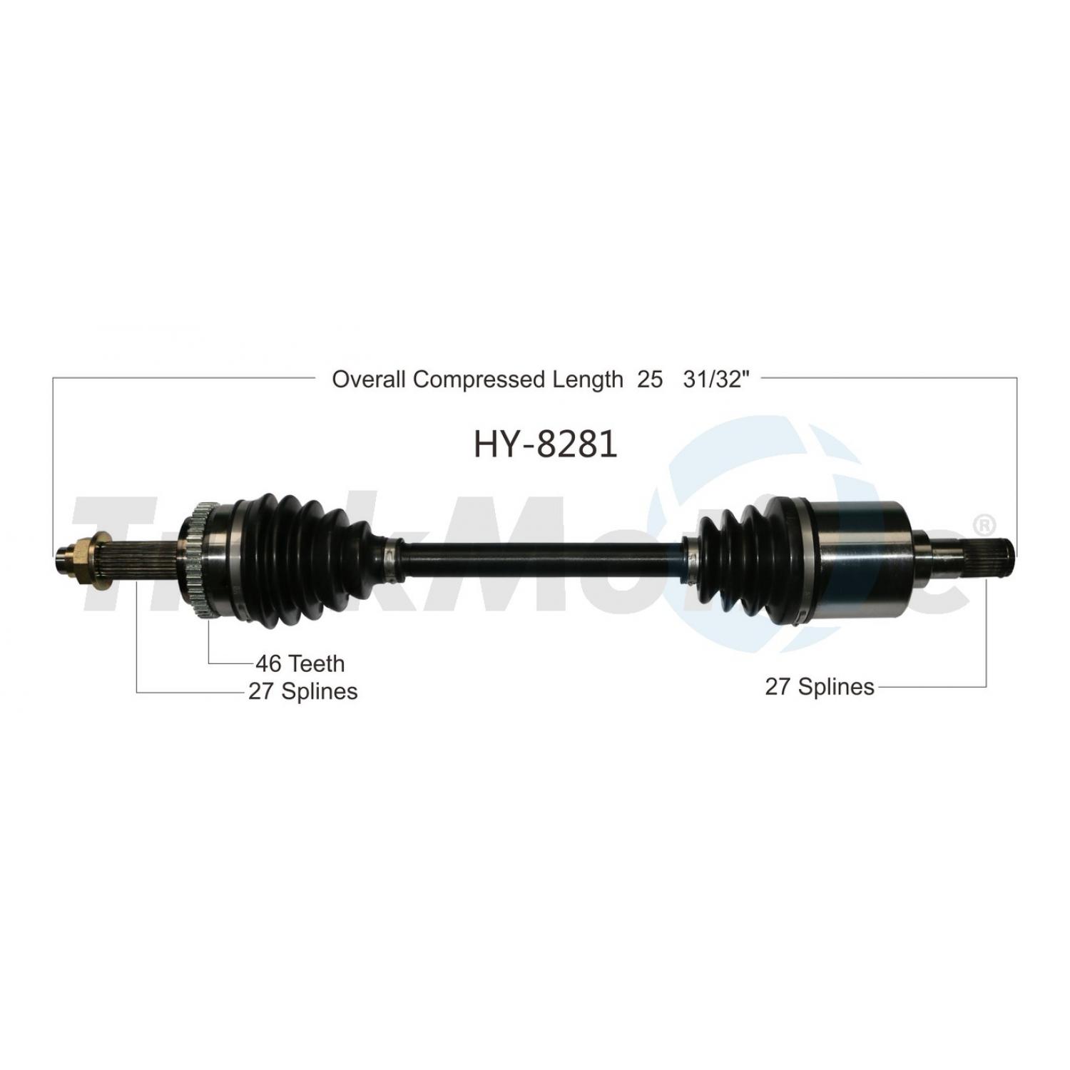 TrakMotive HY8281 CV Axle Shaft product image 1 of 3