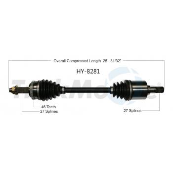 2013 Kia Forte Koup CV Axle Shaft Front Left TrakMotive HY8281 image 1 of 3