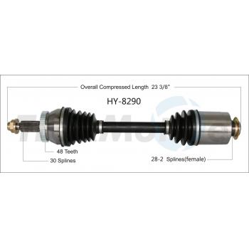 2015 Hyundai Sonata CV Axle Shaft Front Right TrakMotive HY8290 image 1 of 3